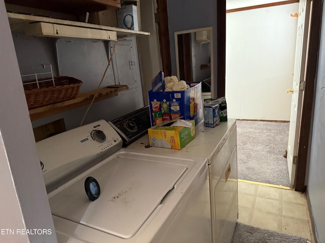 6032 Atkins Rd, Knoxville, TN 37918 - laundry room featuring separate washer and dryer and light floors