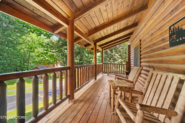 3319 Covered Bridge Way, Sevierville, TN 37862 - view of deck