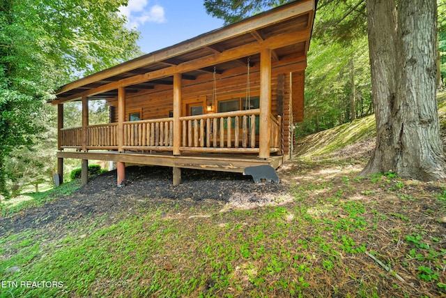 3319 Covered Bridge Way, Sevierville, TN 37862 - view of wooden terrace