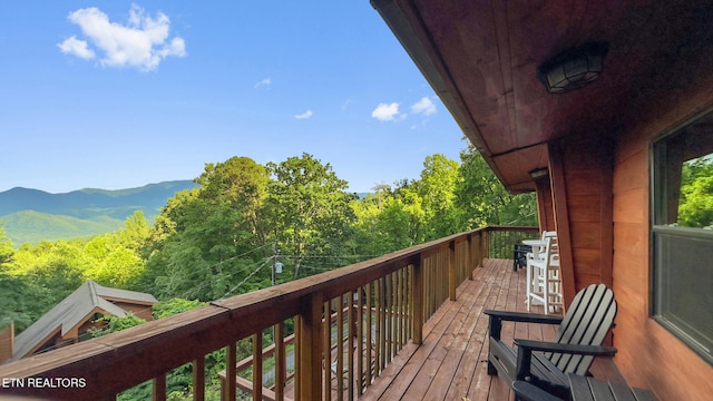 1516 Zurich Rd, Gatlinburg, TN 37738 - balcony with a mountain view
