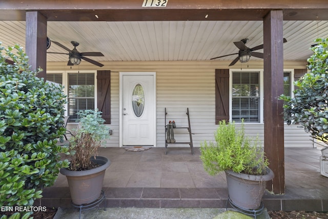 1132 Connecticut Ave, Knoxville, TN 37921 - doorway to property featuring a ceiling fan