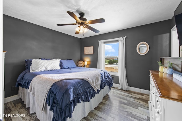 155 Kay Springs Cir, Jacksboro, TN 37757 - bedroom featuring wood finished floors and ceiling fan