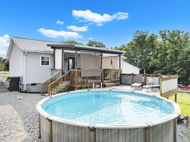 155 Kay Springs Cir, Jacksboro, TN 37757 - swimming pool featuring a deck