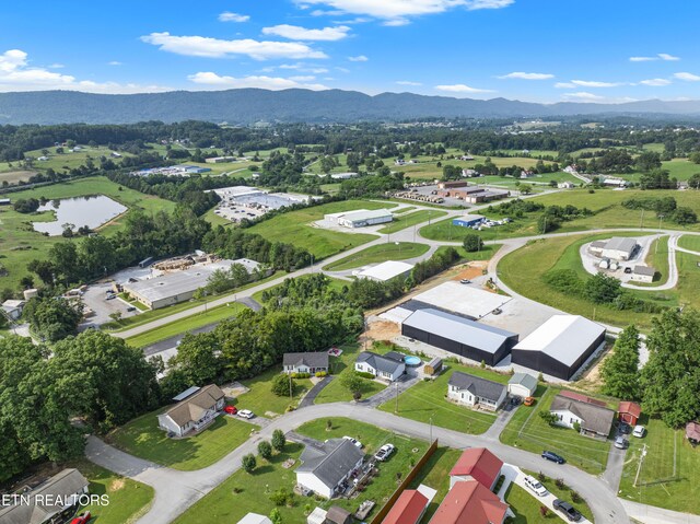 155 Kay Springs Cir, Jacksboro, TN 37757 - aerial overview of property's location featuring a water and mountain view and nearby suburban area