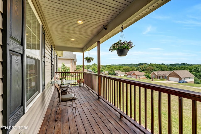 235 Jessie Ln, Lenoir City, TN 37772 - wooden terrace with a yard