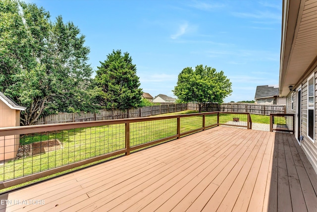 235 Jessie Ln, Lenoir City, TN 37772 - wooden deck with a fenced backyard
