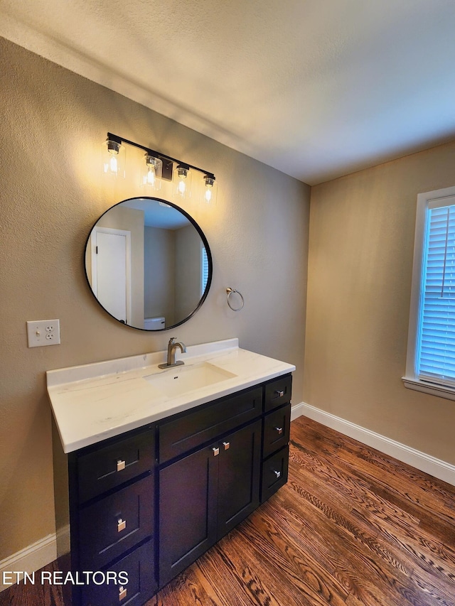 212 Ellison Rd, Lafollette, TN 37766 - bathroom featuring wood finished floors and vanity