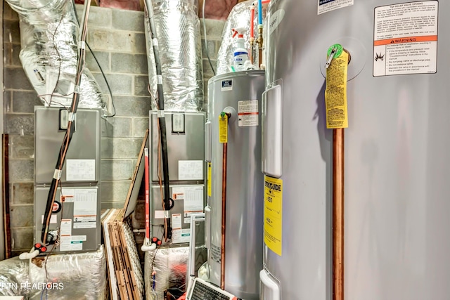 1721 N Parkridge Dr, Knoxville, TN 37924 - utilities with electric water heater and gas water heater