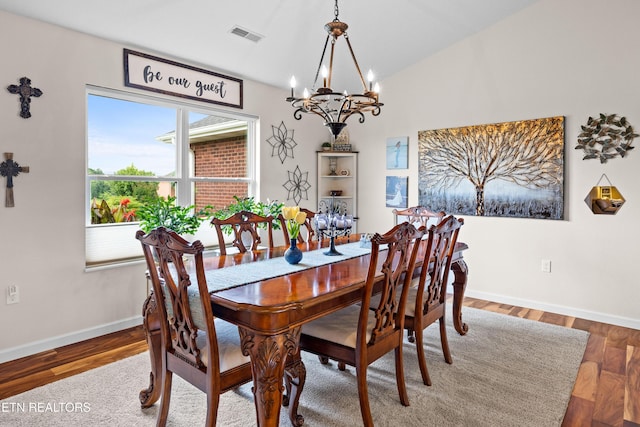 1045 Southwind Cir, Dandridge, TN 37725 - dining room featuring a chandelier, healthy amount of natural light, and wood finished floors