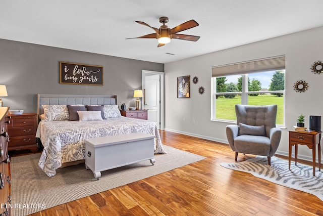 1045 Southwind Cir, Dandridge, TN 37725 - bedroom with wood finished floors and ceiling fan