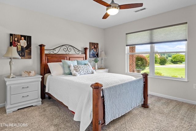 1045 Southwind Cir, Dandridge, TN 37725 - bedroom with light carpet and ceiling fan