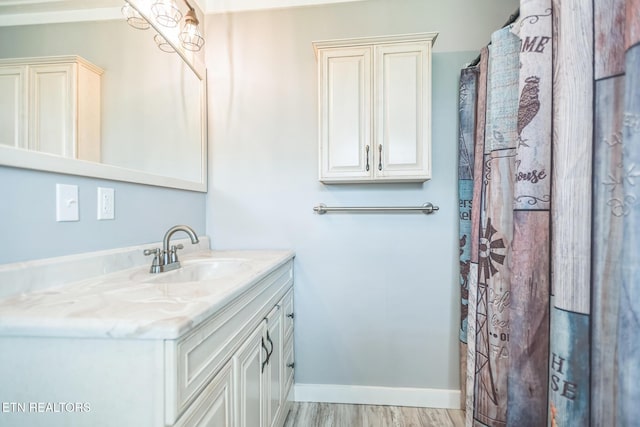1820 Locust Grove Rd, New Tazewell, TN 37825 - bathroom with vanity and wood finished floors