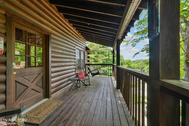 719 Kings Hills Blvd, Pigeon Forge, TN 37863 - view of deck