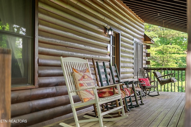719 Kings Hills Blvd, Pigeon Forge, TN 37863 - view of wooden deck