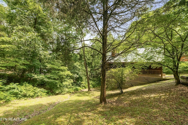 2389 Misty Ln, Sevierville, TN 37876 - view of yard featuring a deck