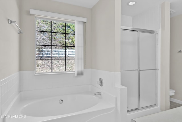 1670 Maremont Rd, Knoxville, TN 37918 - full bathroom with a garden tub and a stall shower