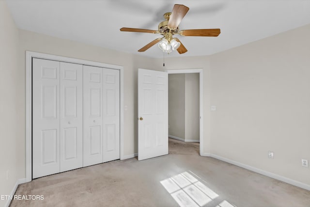 1670 Maremont Rd, Knoxville, TN 37918 - unfurnished bedroom featuring carpet floors, a closet, and a ceiling fan