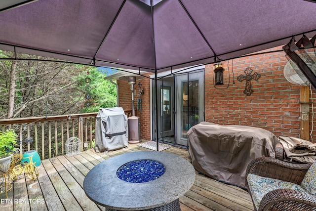 8824 Carriage House Way, Knoxville, TN 37923 - wooden deck featuring area for grilling