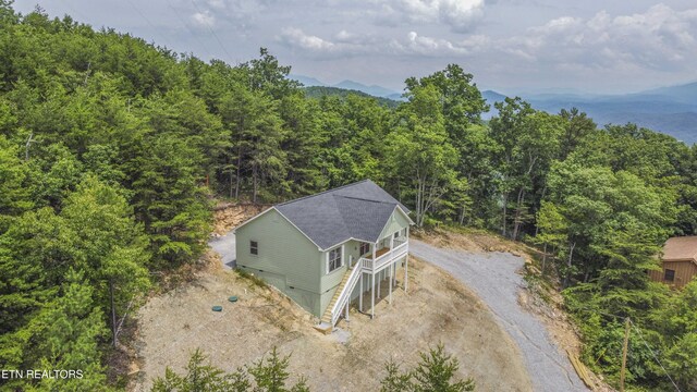 2609 Mountain Blvd, Sevierville, TN 37876 - view of subject property with a heavily wooded area