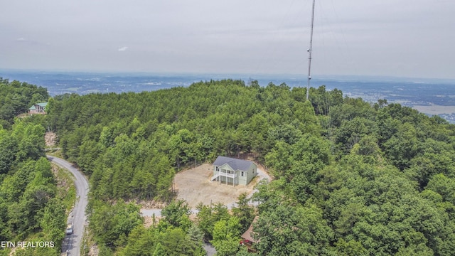 2609 Mountain Blvd, Sevierville, TN 37876 - aerial view of property and surrounding area with a forest