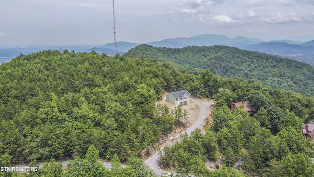 2609 Mountain Blvd, Sevierville, TN 37876 - view from above of property with a forest and a mountainous background