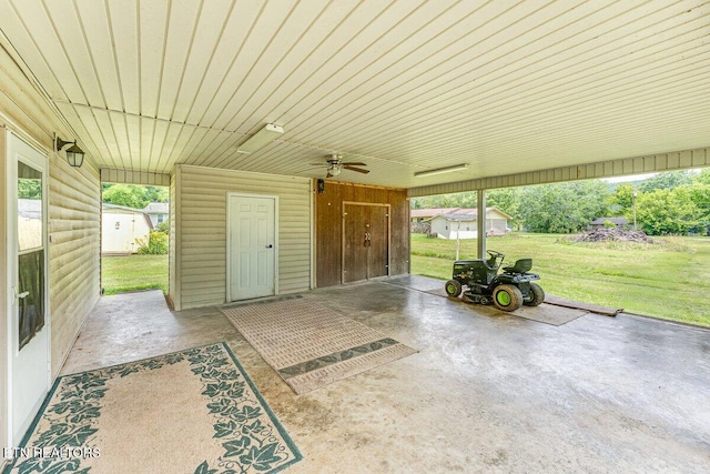225 Spring St, Spring City, TN 37381 - view of patio with ceiling fan