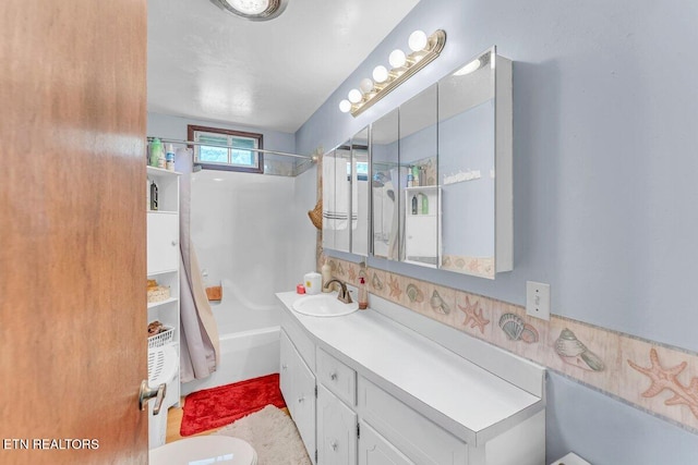 225 Spring St, Spring City, TN 37381 - bathroom with vanity and washtub / shower combination