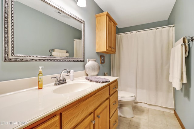 41 Crest Pl, Monterey, TN 38574 - full bathroom featuring vanity, tile patterned flooring, and a shower with curtain