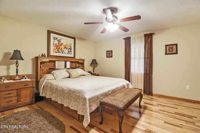 41 Crest Pl, Monterey, TN 38574 - bedroom with light wood-style flooring and ceiling fan