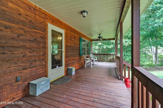 41 Crest Pl, Monterey, TN 38574 - porch with ceiling fan