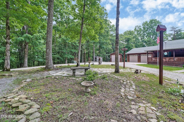 41 Crest Pl, Monterey, TN 38574 - view of yard with a detached garage and driveway