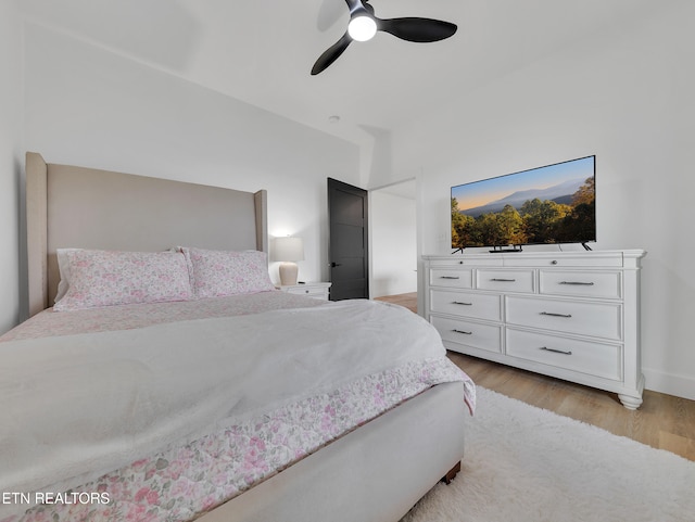 1848 Mountain Ash Way, Sevierville, TN 37876 - bedroom with light wood-style flooring and ceiling fan