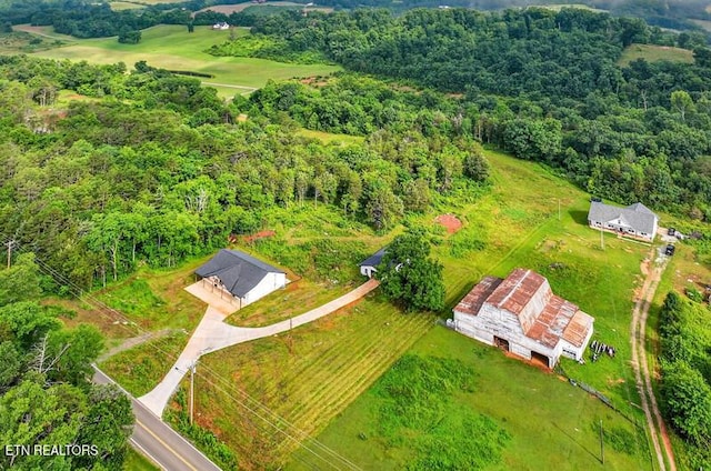 1570 W Dumplin Valley Rd, Dandridge, TN 37725 - aerial view of a heavily wooded area