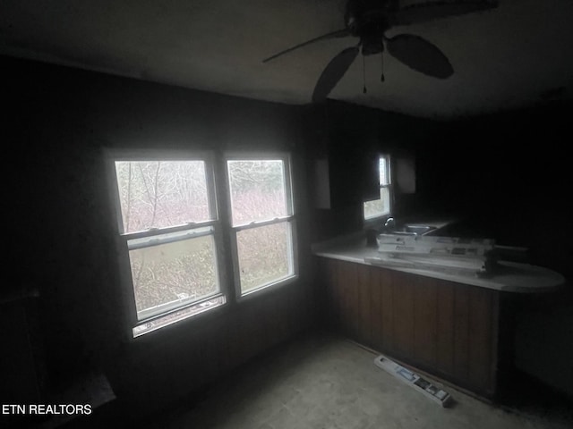 332 Ridge Rd, Lancing, TN 37770 - kitchen with a ceiling fan