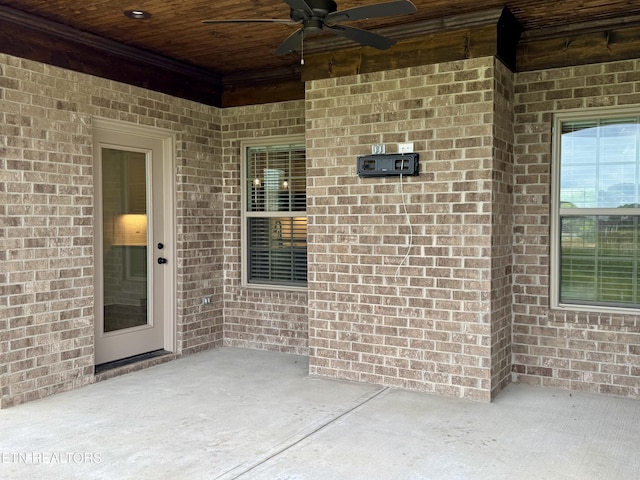 2107 Lantern Park Ln, Knoxville, TN 37932 - view of patio with ceiling fan