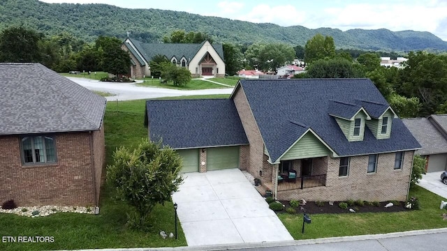 135 Whisper Creek Rd, Lafollette, TN 37766 - view from above of property featuring a mountainous background