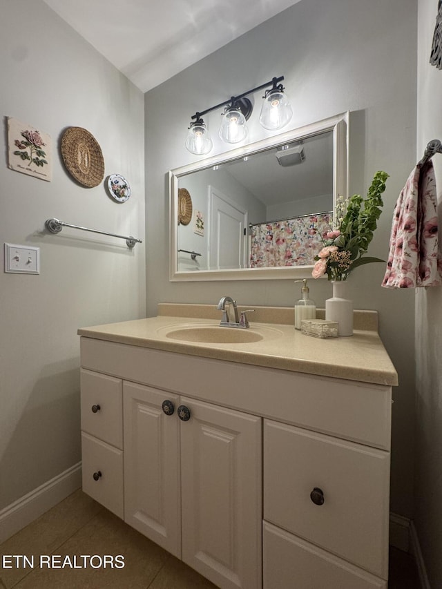 135 Whisper Creek Rd, Lafollette, TN 37766 - bathroom with vanity and tile patterned floors