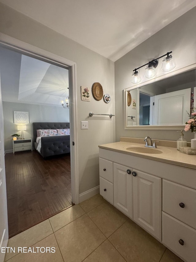 135 Whisper Creek Rd, Lafollette, TN 37766 - bathroom with vanity and tile patterned flooring