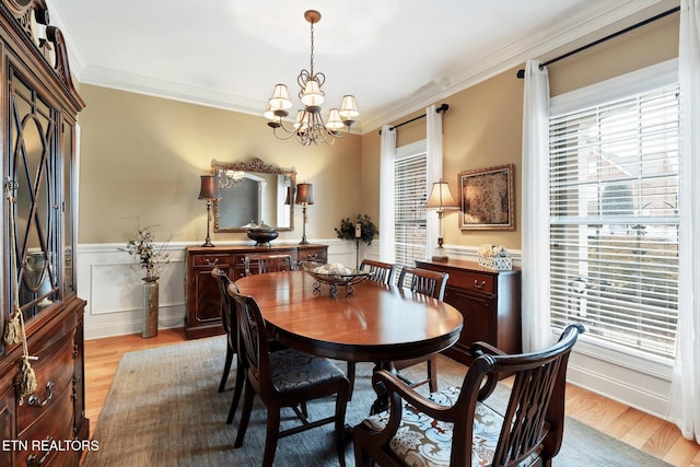 510 Argyle Way, Maryville, TN 37801 - dining space featuring healthy amount of natural light, light wood finished floors, crown molding, and wainscoting