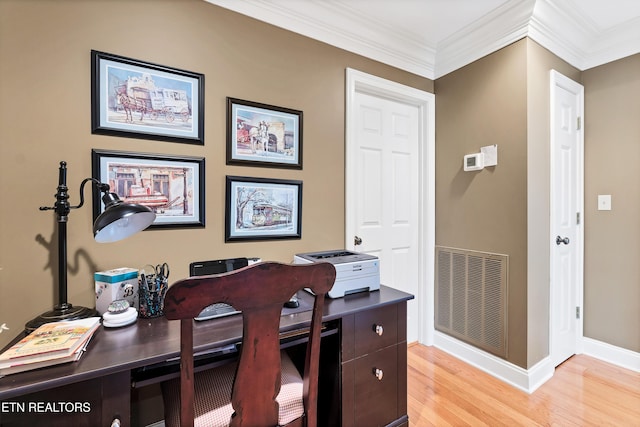510 Argyle Way, Maryville, TN 37801 - home office with light wood finished floors and crown molding