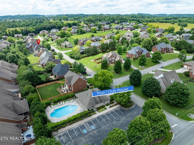 510 Argyle Way, Maryville, TN 37801 - aerial view of residential area with a pool