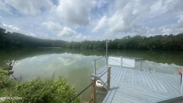 1843 River Vista Cir, Sevierville, TN 37876 - dock featuring a water view and a forest view