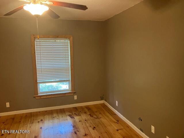 4016 Retro Hughes Rd, Graysville, TN 37338 - spare room with wood-type flooring and ceiling fan