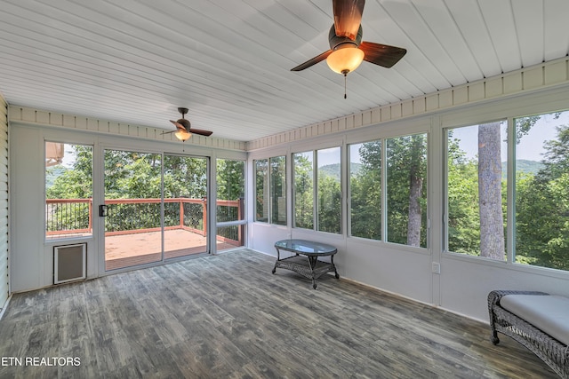 4040 Roundtop Dr, Sevierville, TN 37862 - unfurnished sunroom featuring ceiling fan and healthy amount of natural light