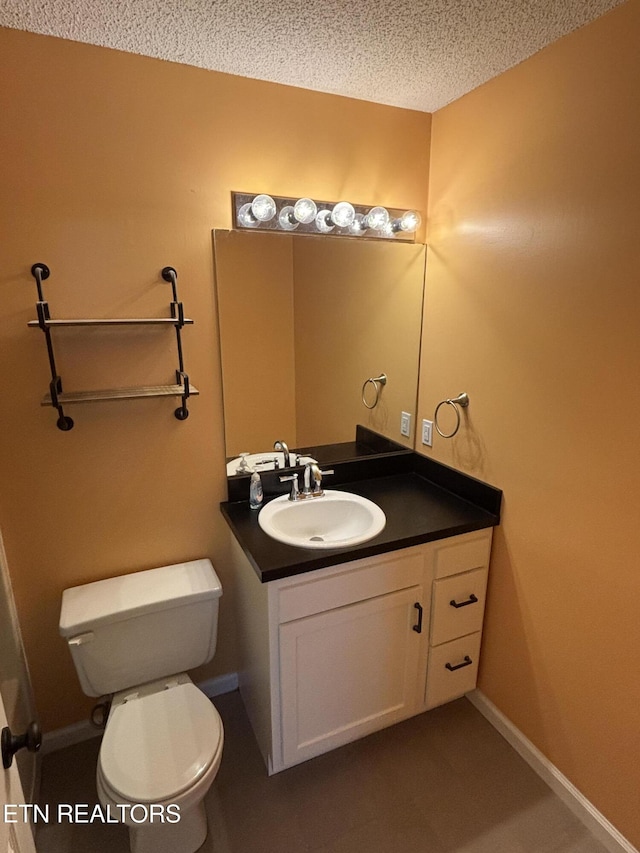 8022 Intervale Way, Powell, TN 37849 - half bathroom with vanity and a textured ceiling