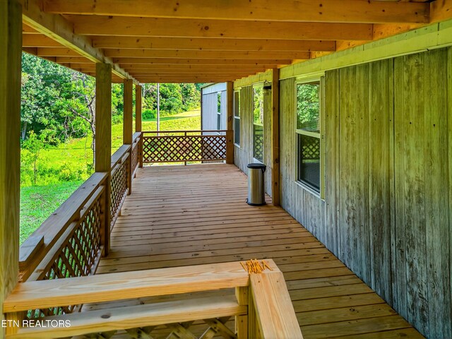 4334 Big Creek Rd, Hartford, TN 37753 - view of wooden terrace