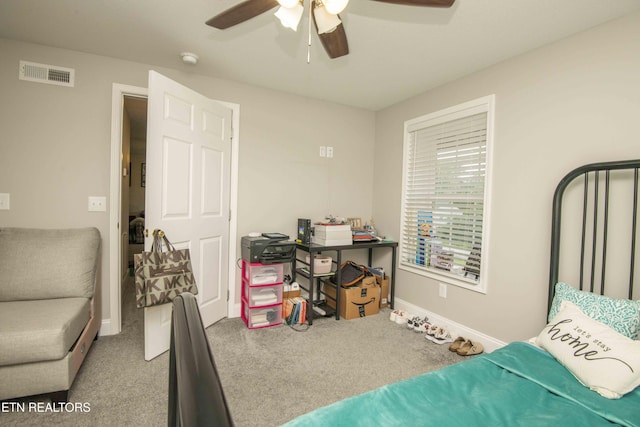 1359 Byrd Cir, Kingston, TN 37763 - carpeted bedroom with baseboards and a ceiling fan