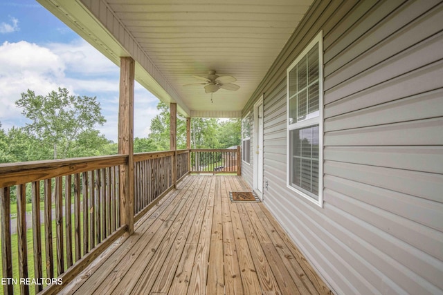 1359 Byrd Cir, Kingston, TN 37763 - porch with a ceiling fan
