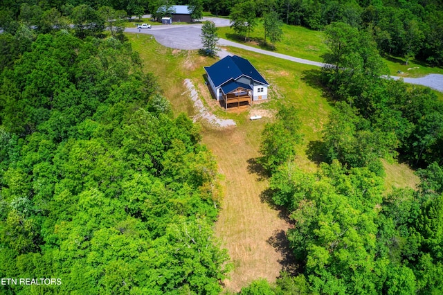 760 Rockview Rd, Jamestown, TN 38556 - aerial view of property and surrounding area with a heavily wooded area