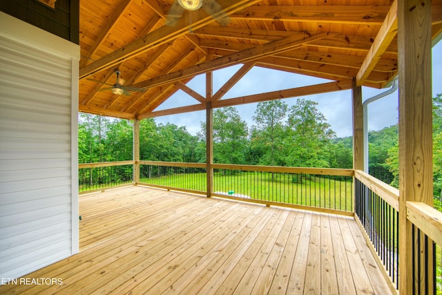 760 Rockview Rd, Jamestown, TN 38556 - wooden terrace with view of wooded area